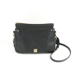 Dooney & Bourke Black Pebbled Leather Crossbody Bag